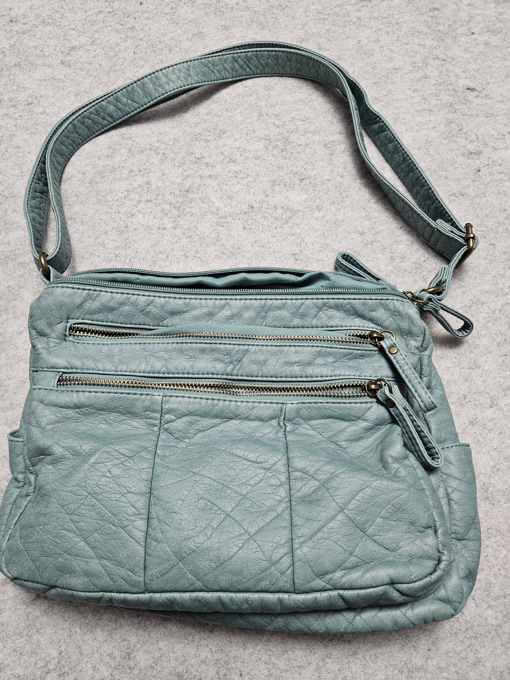 Bueno Teal Green Crossbody Bag
